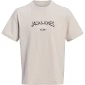 Jack & jones Junior Camiseta 'JCOTRACE' taupe / rojo vino / blanco