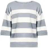 Imily Bela Jersey gris claro / blanco