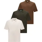 Jack & Jones Camiseta 'JJEAUSTIN' caramelo / verde oscuro / blanco