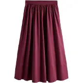 The Set Falda rojo vino
