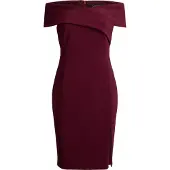 Ralph Lauren Vestido de gala rojo oscuro