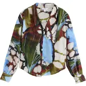 Next Blusa ecru / azul claro / oliva / burdeos