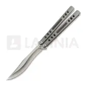 Maxace Navaja mariposa Snow Owl, Gray Titanium & Purple Fatcarbon