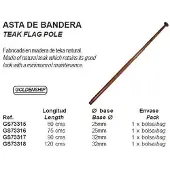 Goldenship Bandera De Poste De Teca
