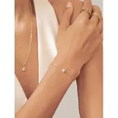 Hey Happiness Pulsera 'Sparkling Daisy' oro