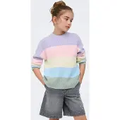 Kids Only GIRLS Jersey 'KOGSandy' azul claro / verde pastel / lavanda / rosa