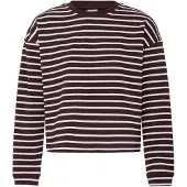 Ichi Sudadera 'BASMA' marrón / blanco