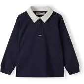 MINOTI Camiseta azul oscuro / blanco