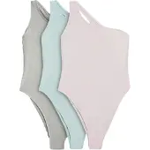 The Set Traje de baño aqua / verde pastel / rosa