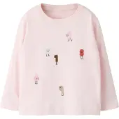Name it Camiseta 'NMFOLINNIE' marrón / rosa / rojo / negro