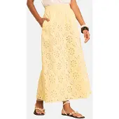 Love & roses Falda amarillo claro