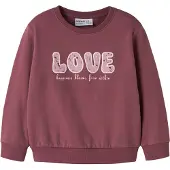 Name it Sudadera 'NMFOCLOVE' malva / cyclam / blanco