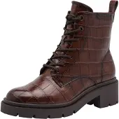 Tamaris Botines con cordones cognac
