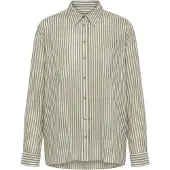 Ulla Popken Blusa oliva / blanco