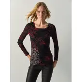 KOROSHI Camiseta gris claro / rojo / negro