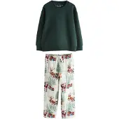 Next Pijama azul claro / pino / rojo / offwhite