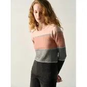 KOROSHI Jersey antracita / gris moteado / rosa / rosa