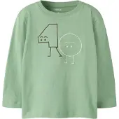 Name it Camiseta 'NMMOLAF' marrón / verde claro / blanco