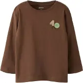 Name it Camiseta 'NMMOLAF' beige / marrón / verde claro
