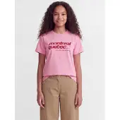 JJXX Camiseta 'JXMerle' rosa / rojo oscuro