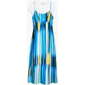 Desigual , Vestido combinado, Viscosa, Azul, XL