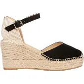 Alhamas Sandalias 'Alpargata Cuña 8 cm' negro