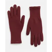Il Lanificio Guantes con dedos burdeos