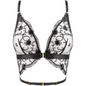WHITE RVBBIT Sujetador 'Black Moon' negro