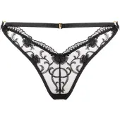 WHITE RVBBIT Tanga 'Black Moon' negro