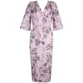 WHITE RVBBIT Vestido gris oscuro / lila / cyclam / rosa