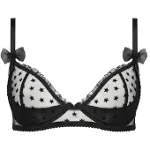 WHITE RVBBIT Sujetador 'Make a Wish' negro