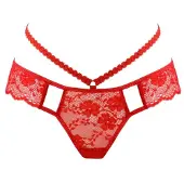 WHITE RVBBIT Tanga rojo