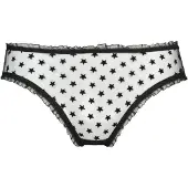 WHITE RVBBIT Tanga negro