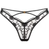 WHITE RVBBIT Tanga 'Black Moon' negro