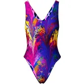 Kalaia Traje de baño 'Racer Back Reversible Swimsuit' lila