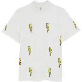 The Rad Black Kids Camiseta 'Speed Bolt Polo' blanco
