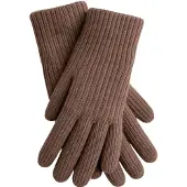 Il Lanificio Guantes con dedos marrón castaño