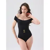 Emilie collection Traje de baño 'Swimsuit off shoulder' negro