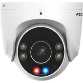Foscam Cámara de vigilancia IP W5EP de 5MP, con alimentación a través de Ethernet (PoE), color blanco