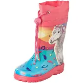 Beck Botas de lluvia 'Sunrise' azul / amarillo / rosa / blanco