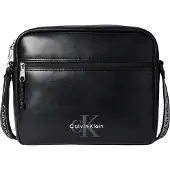 Calvin Klein Bolso de hombro gris oscuro / negro / blanco