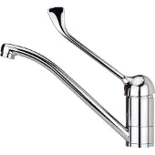 Teka MED 913, Estándar, Cromo, Metal, Mango de palanca, Autoportante, 28,3 cm