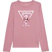 GUESS Camiseta altrosa / rosa oscuro / blanco