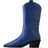 L37 HANDMADE SHOES Botas de tobillo 'HOLLY LEAVES' azul