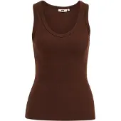 We fashion Top marrón castaño