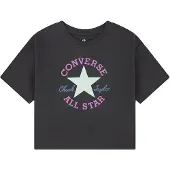 Converse Camiseta lila / negro / blanco