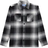 Jack & jones Junior Camisa 'JJEJACKSON' gris oscuro / negro / blanco