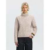Selected Jersey 'SLWLAND' beige moteado
