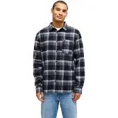 Quiksilver - Motherfly Plaid L/S - Camisa size L, gris