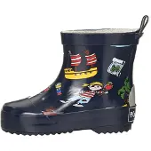 Playshoes Botas de lluvia azul oscuro / marrón / amarillo / rojo